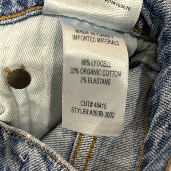 AGOLDE Women’s Sz 25 Jeans Nico High Rise Slim Distressed Denim Blue Button Fly - Picture 11 of 15